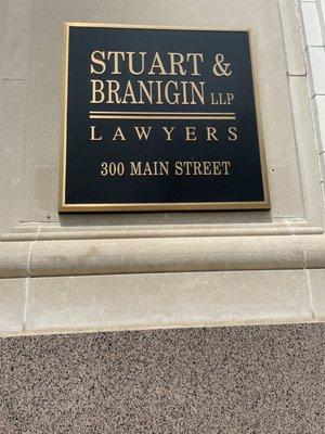 Stuart & Brannigan Building Sign