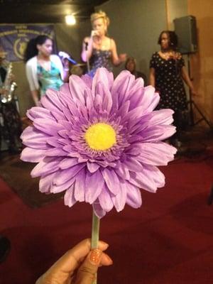 Complementary flower. Jazz trio