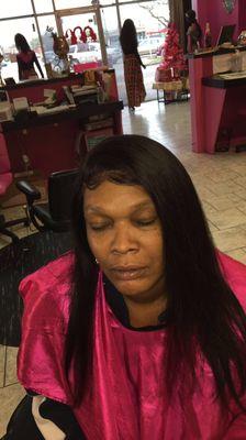 Frontal sew-in