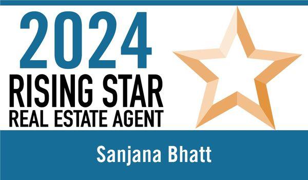 Honored to be recognized as one of the 2024 SF East Bay Rising Star Real Estate Agents !