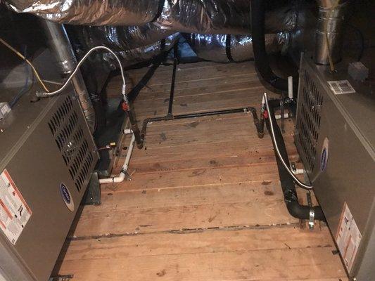 2 Complete gas furnace installations