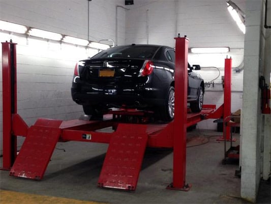 Wheel Alignment  up in the air as its also is used for Oil Changes as well