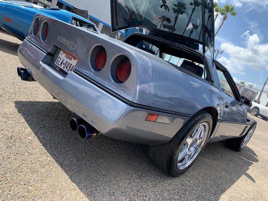 Exterior wash, wheel tire deep clean