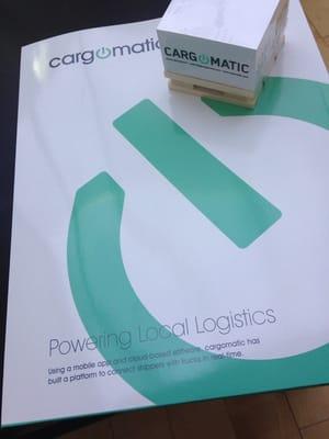 Just got my Cargomatic starter kit!  Last week they bought our whole team lunch!  What other delivery company does that?