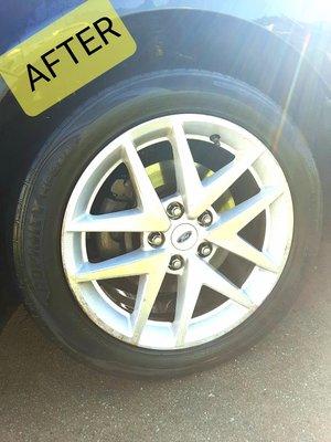 After Alluminum Wheel cleaning