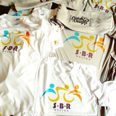 Customized t-shirts using sublimation