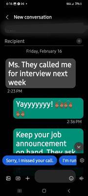 This client received an interview after paying for the resume revision package.