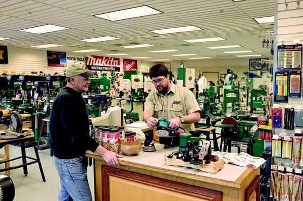 Bellingham Sales Staff Assisting Customers in the Showroom