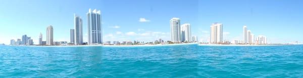 View miami from the sea..