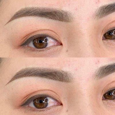 Ombré powder eyebrows