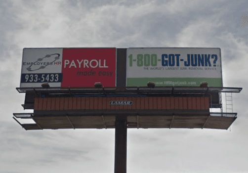 Employers HR & 1-00-Got-Junk Billboard In Las Vegas Nevada