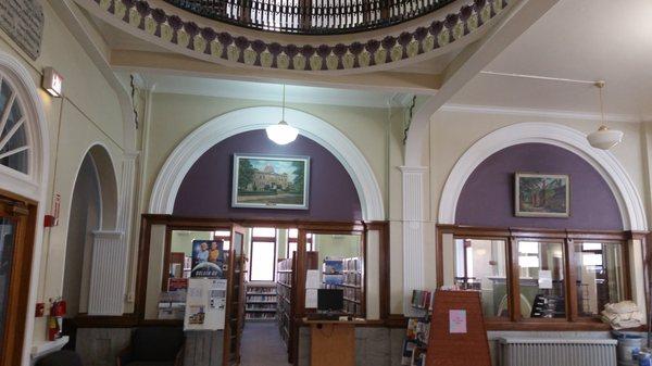 From lobby looking into the fiction room