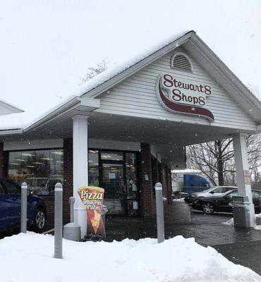 Snowy day at the shop! Stop in for a hot, easy meal or a hot coffee made just the way you like it.