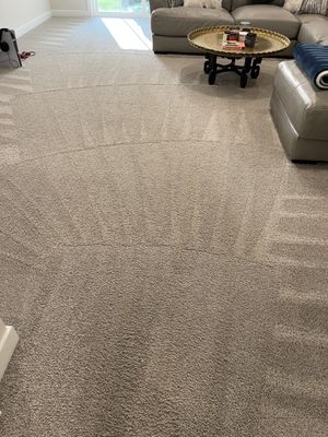 Vaccum on carpet.