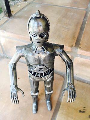 C3PO scrap metal sculpture (handmade) - creative gift idea, so much personality