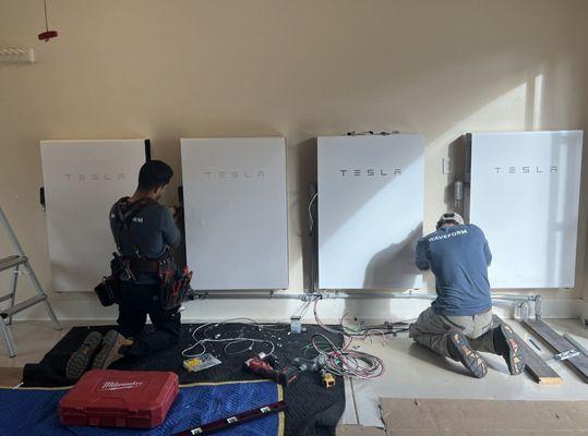 Tesla installation