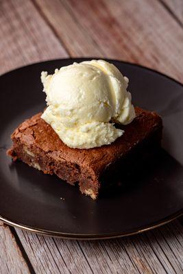 Tanzanian chocolate pecan brownie