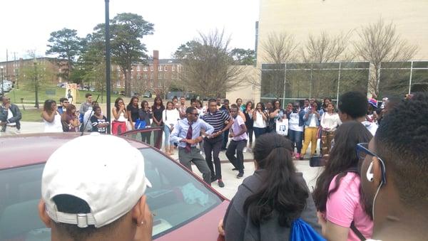 Stepping in The Right Direction college tour. Kappas strolling