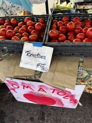 Home grown tomatoes