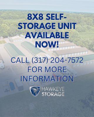 An 8x8 self-storage unit offers enough space to accommodate various items, making it versatile for both personal and seasonal storage needs!