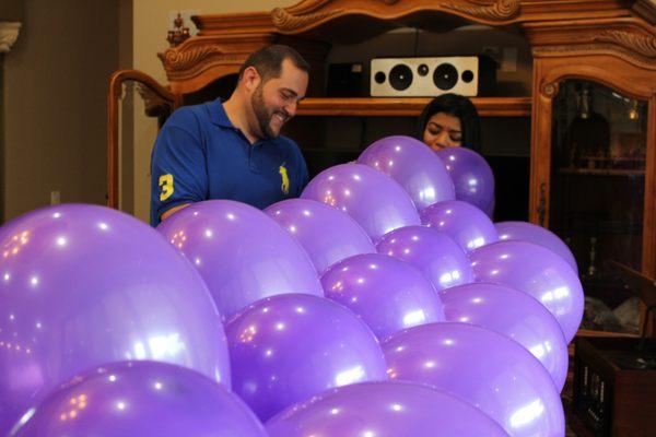 Balloon Making in progress