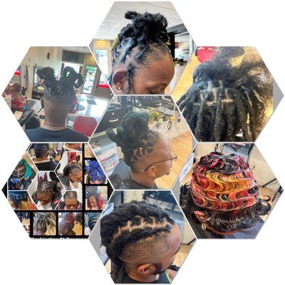 A Drastic Dreads collage