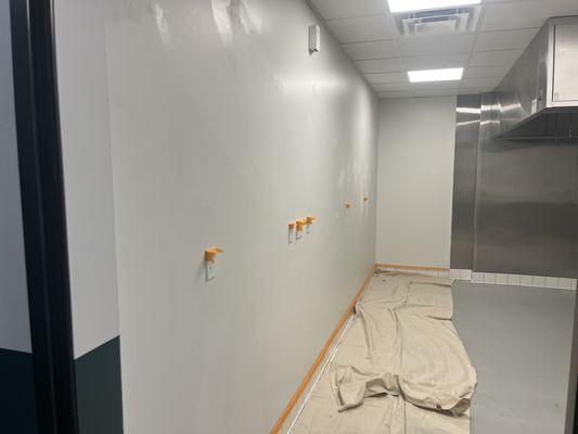 Repainting Uber eats kitchen