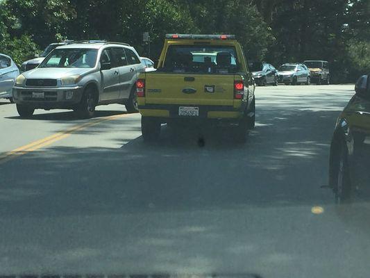 Maybe the same driver, ran Stop Sign tried to cut me off and then tailgated me from Moraga to Lincoln Way at 8pm 9/10/16 my photo was blured