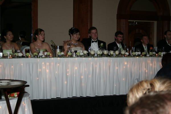 head table