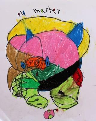 Surrealist Automatic Drawing by 6-10 years old artists