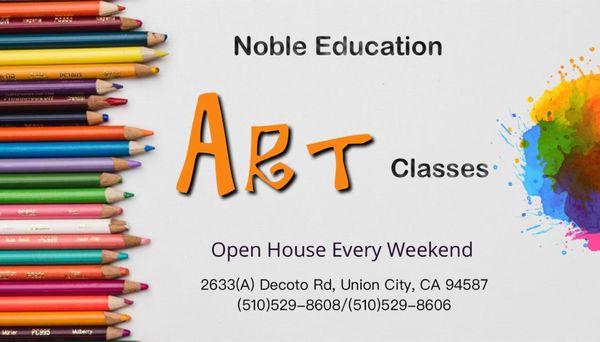 Our art class on every weekend! Welcome come to join us!