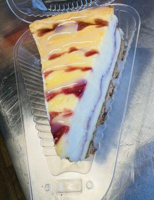 White Chocolate Raspberry Cheesecake