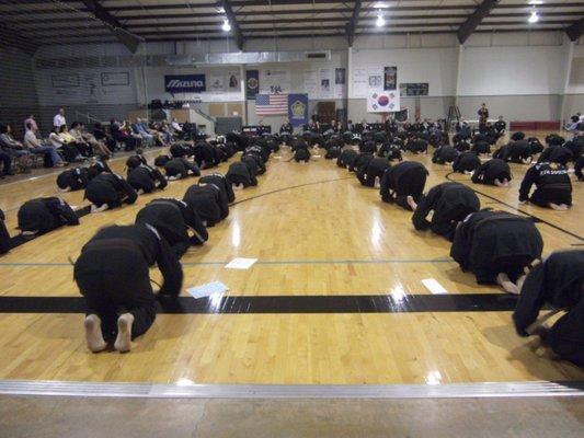 Black belt testing