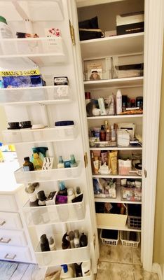 Bathroom closet - after