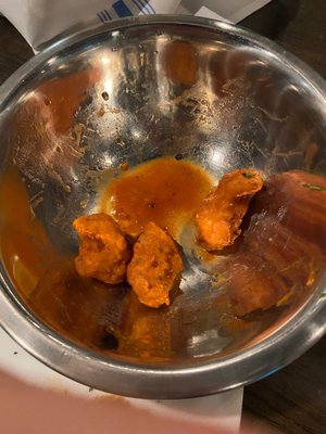 What's left of Buffalo cauliflower bites