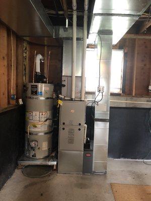 96% efficient gas furnace with a/c system