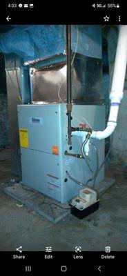 New installed furnace