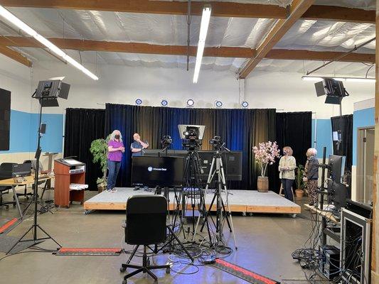 West Seattle Chamber Board members rehearsing for the live broadcast of the 2021 Westside Annual Awards!