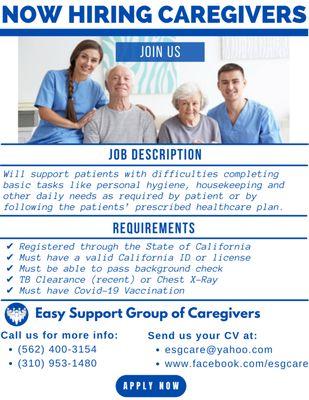 Easy Support Group of Caregivers