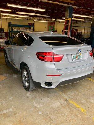 A gorgeously equipped customer X6 that trust us to keep her investment on the road reliable and original replacement parts!