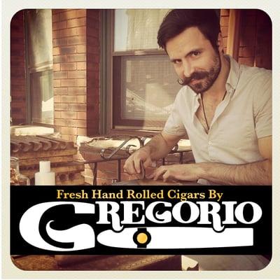 Fresh rolled cigars by Gregorio