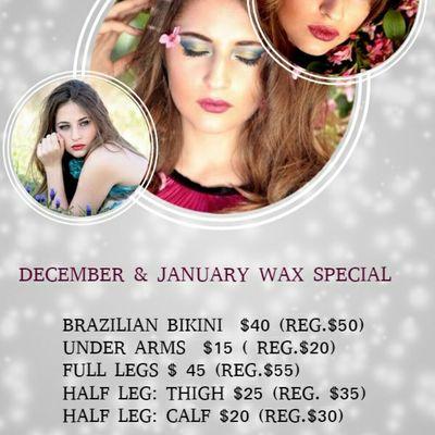 Great prices, December & January. You cant miss it!