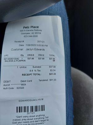 This is from Pets Place a legit price for same bag of food they charge over 70 dollars for.