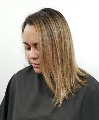 Hair color by Maritza at Shine Hair Studio