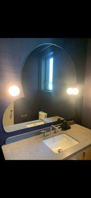 Custom bathroom mirror