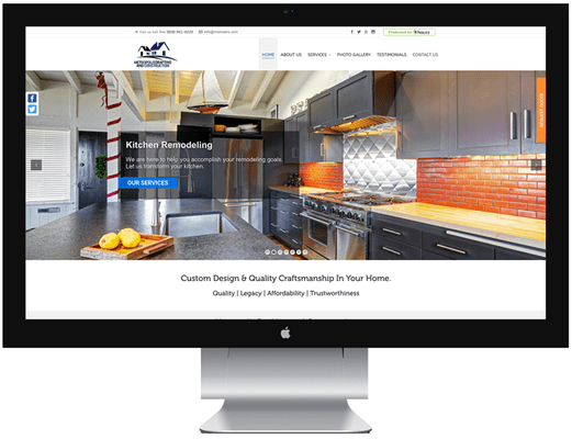 Website Design for Kitchen Remodeling