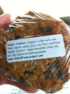 Vegan cookie