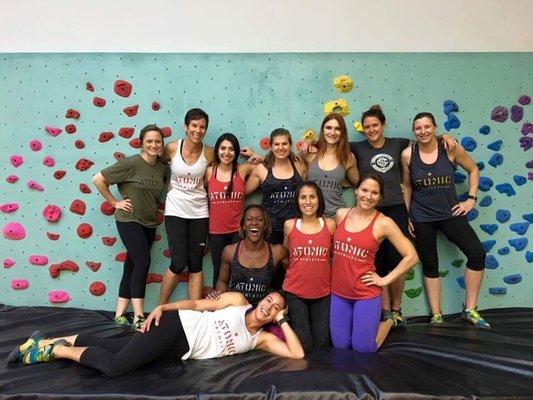 Ladies of Atomic bouldering day