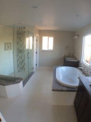 Master bath remodel.