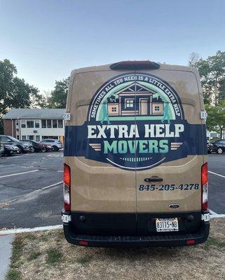 Extra Help Movers Van